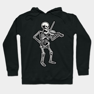 Skeleton With Violin Hoodie